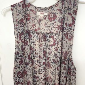 Chiffon sleeveless duster